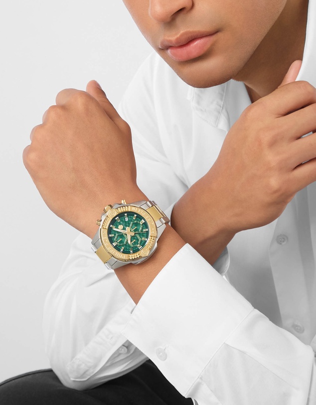 Philipp Plein - THE $KULL CHRONO 44mm Two-Tone Multifunction