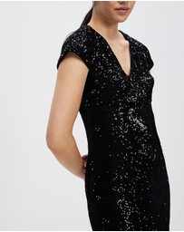 Pink Ruby - Treasure Collective V Neck Dress