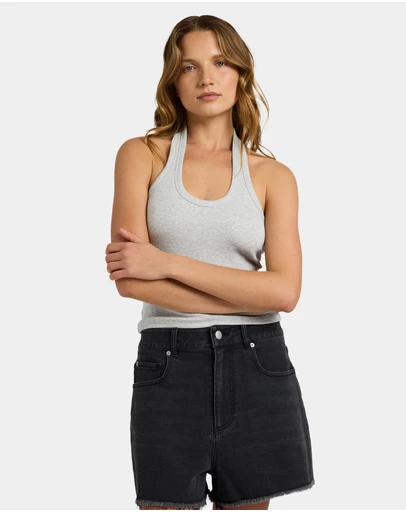 Roxy - Womens Base Rib Halter Tank Top