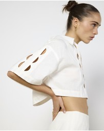 Cirkular - Pre-Loved - Shona Joy Birdie Scallop Top and Mini Skirt