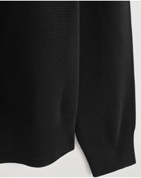 COS - Textured Knitted Polo Jumper