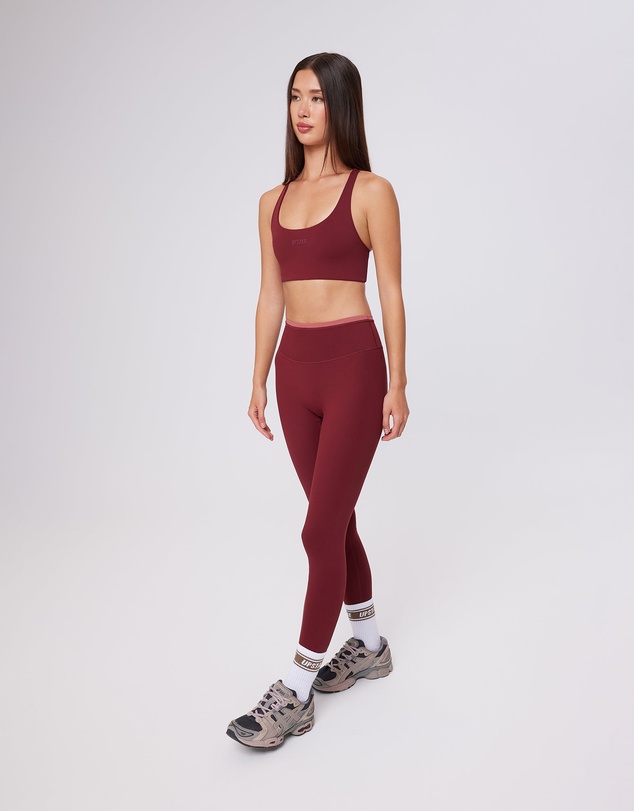 Upstate - Air Sculpt Move Crop - Warm Cherry