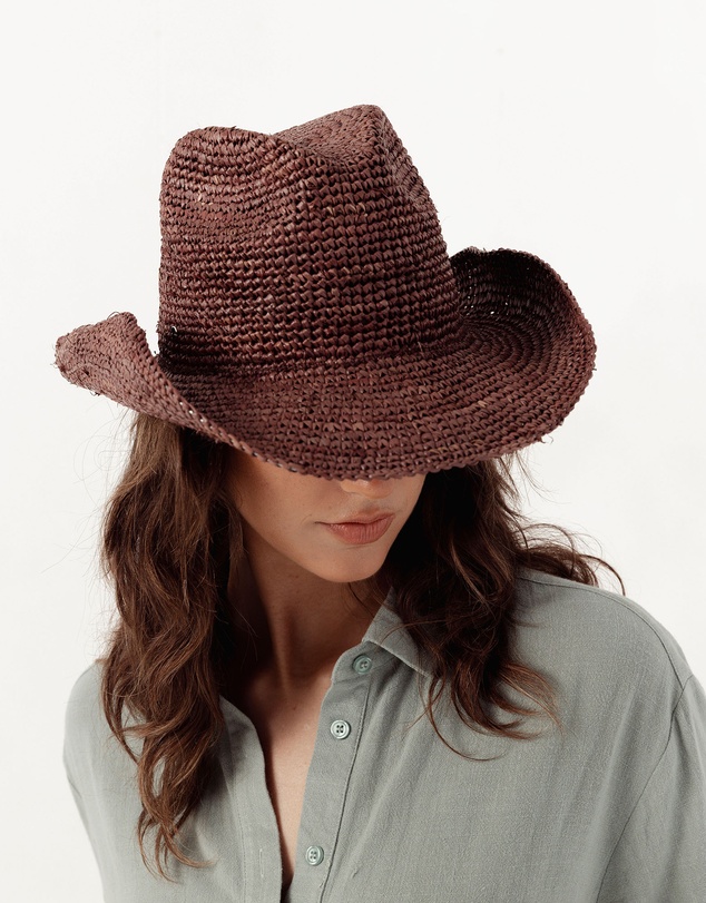 Morgan & Taylor - Rowyn Relaxed Cowboy Fedora in Brown
