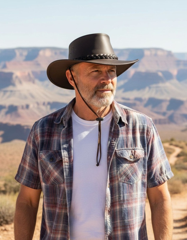 Jacaru - Jacaru 1028 Kangaroo Soft Hat with Chinstrap