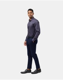 Brooksfield - Geo Floral Print Slim Fit Dress Shirt