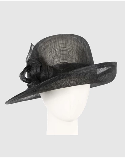 Max Alexander - Sinamay Black Fashion Hat