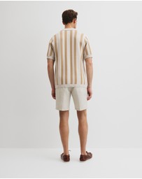Country Road - Organically Grown Cotton Stripe Knit Shirt