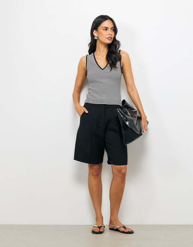 AERE - Stripe V-Neck Tank
