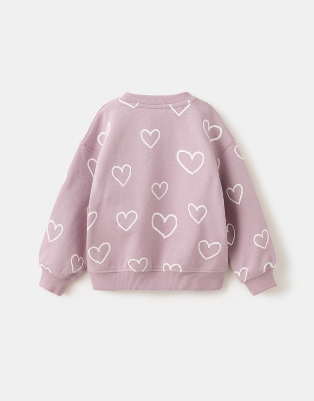 M.N.G - Heart Sweatshirt - Babies-Kids