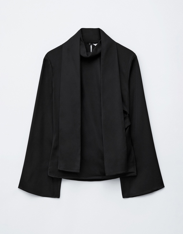 & Other Stories - Scarf-Detail Satin Blouse