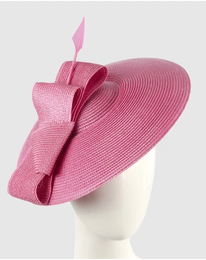 Max Alexander - Saucer Fuchsia Racing Fascinator Hat