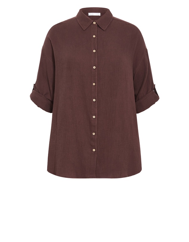 City Chic - Poolside Cover Up Shirt