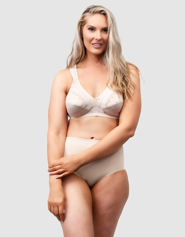 Naturana - Comfortable Wide Strap Plus Size Wirefree Bra