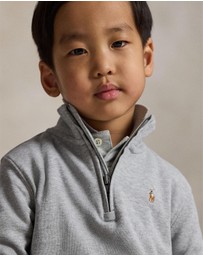 Polo Ralph Lauren - Cotton Interlock Quarter-Zip Pullover - ICONIC EXCLUSIVE - Babies-Kids