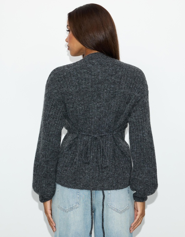 Dazie - Last Call Cinched Knit Cardigan