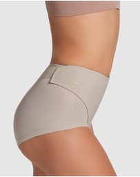 Leonisa - Firm Compression Adjustable Postpartum Belly Wrap Brief