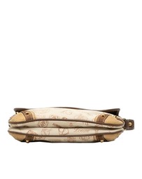 Pre-Loved by Azura Reborn - Pre-Loved 160th Anniversary Suede Trimmed Canvas Flap Shoulder Bag