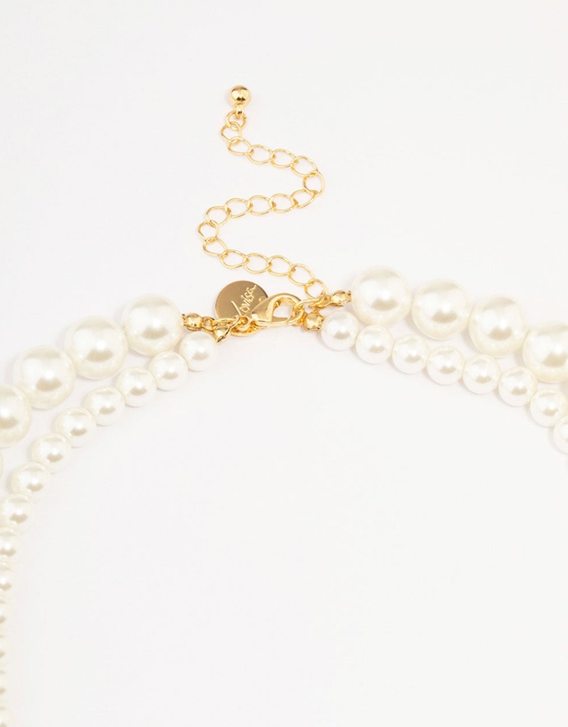 Lovisa - Gold Plated Freshwater Pearl Strand Necklace