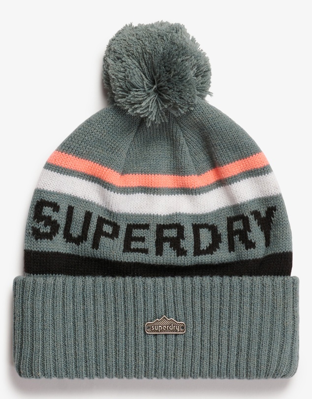 Superdry - Superdry Logo Knit Beanie Hat