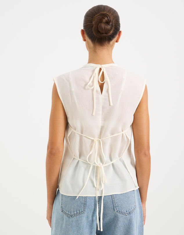 Calli - Mandy Double Layer Cap Sleeve Top