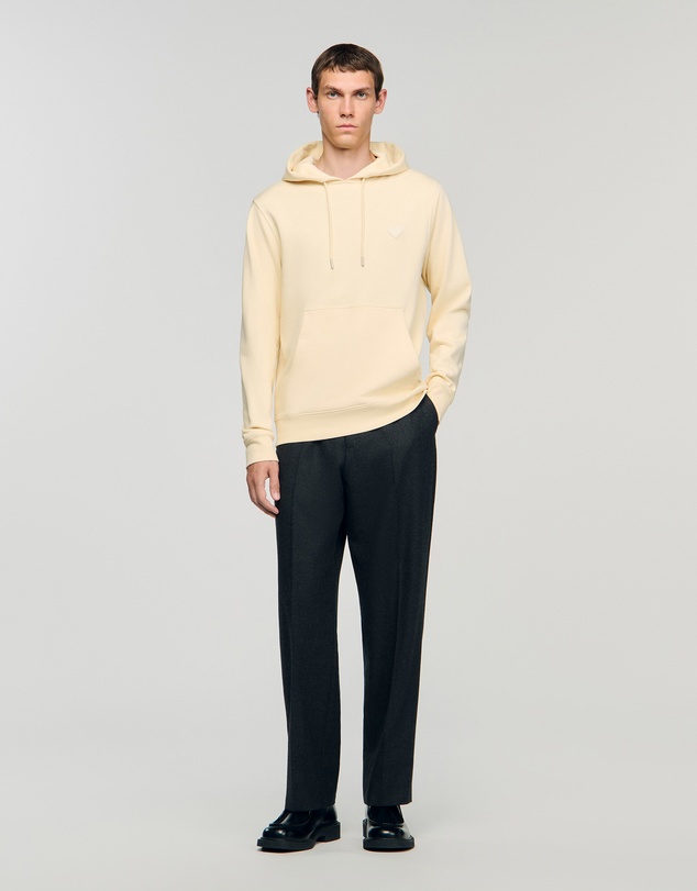 Sandro - Single Coeur Hoodie Sweatshirt