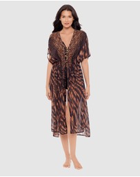 Miraclesuit Swimwear  - Raya de Safari Sheer Beach Cover Up Kimono