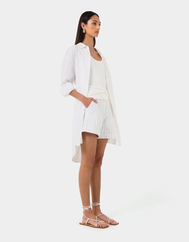 Forcast - Oakley Cotton Tie Shirt Dress