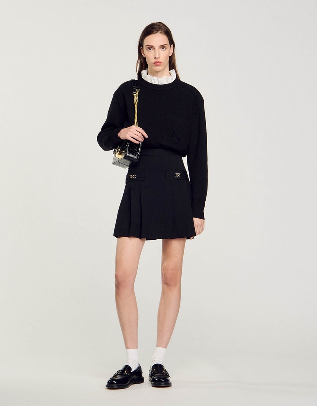 Sandro - Rebeca Woven Skirt