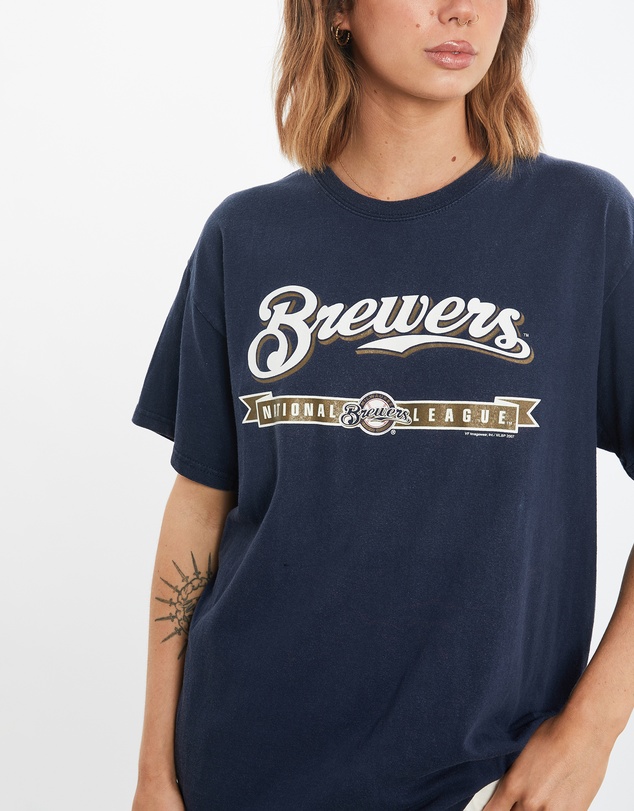 Vintage by The Real Deal - Pre Loved - Vintage MLB Milwaukee Brewers Tee