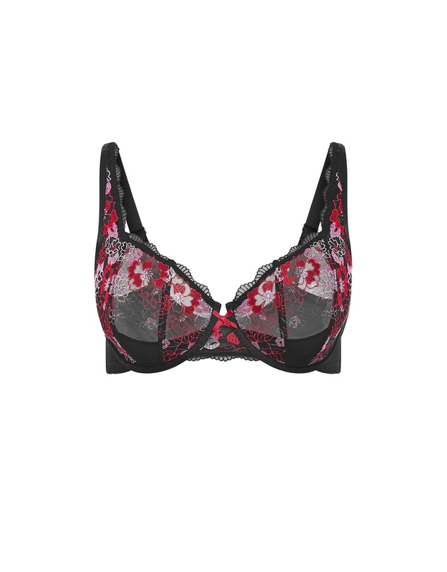 City Chic - Amelie Demi Underwire Bra - Black