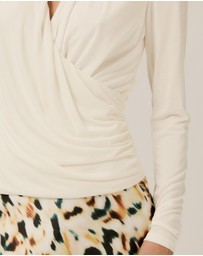 Tussah - Poppy Draped Jersey Top