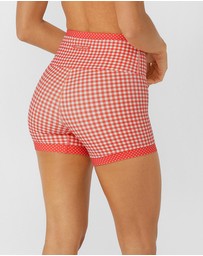 Lorna Jane - 12cm Coucou Gingham Bike Shorts