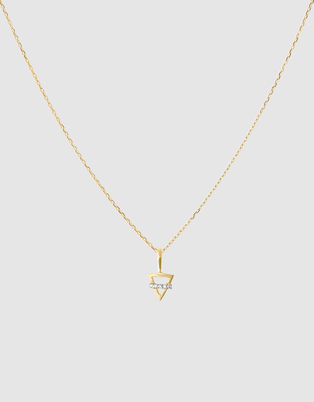 Luna Rae - Solid Gold - Earth Element Diamond Necklace
