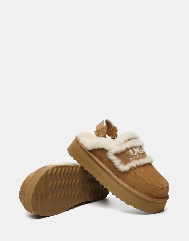 EVERAU - Australian Shepherd Ugg Rilee Platform Cow Suede Upper House Shoes