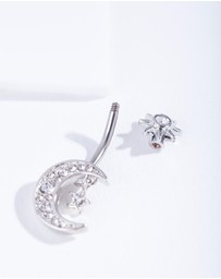 Lovisa - Titanium Moon Star Belly Bar