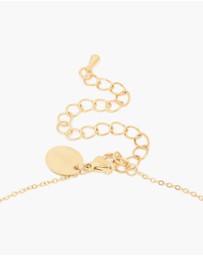 Lovisa - Waterproof Gold Plated Stainless Steel Cubic Zirconia Fine Cross Necklace