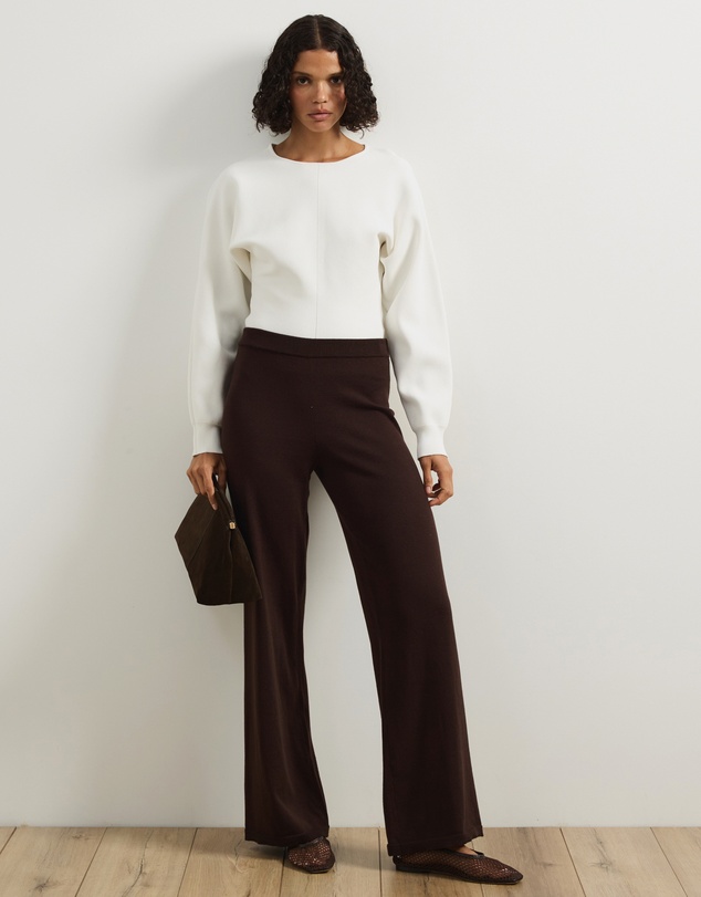 Atmos&Here - Wendy Wide Leg Knitted Pants
