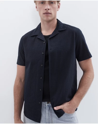 UNISON - Seersucker Regular Fit Shirt