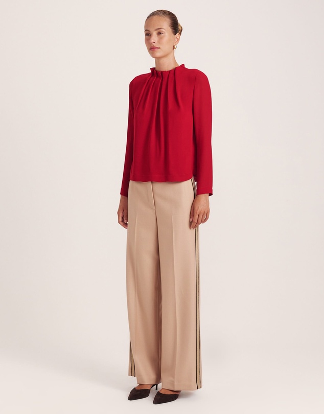 SABA - Willa High Neck Long Sleeve Top