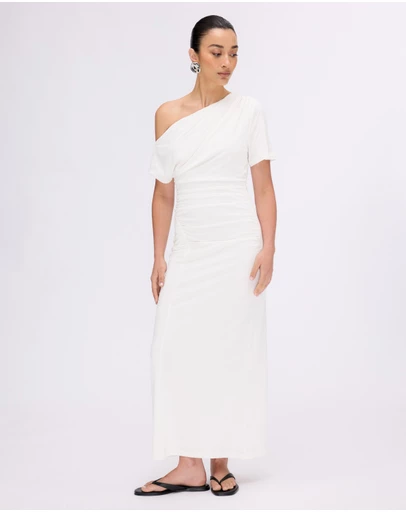 Minima Esenciales - Etta Jersey Off Shoulder Midi Dress