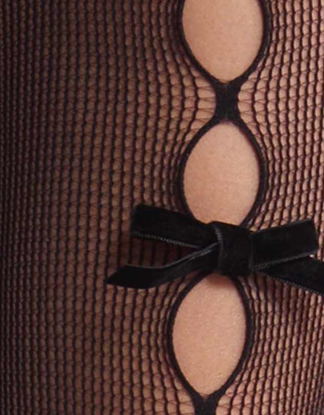 High Heel Jungle - Nevermore Pearl Bow Tights