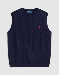 Polo Ralph Lauren - Cable-Knit Wool-Cashmere Sweater Vest