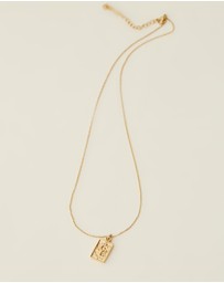 Carly Paiker - Aries Star Sign Zodiac Tag Necklace
