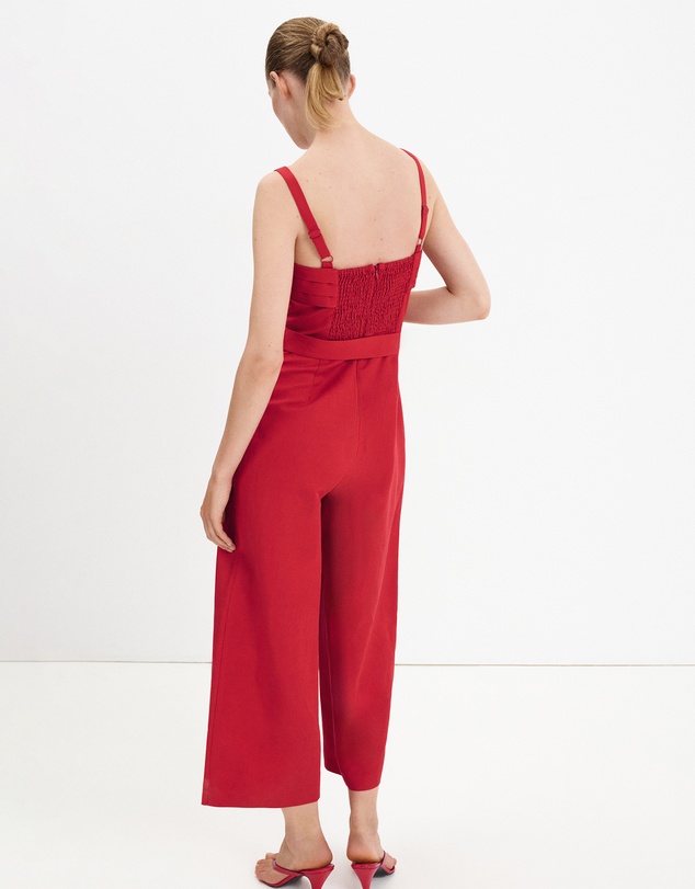 M.N.G - Belt Linen Jumpsuit