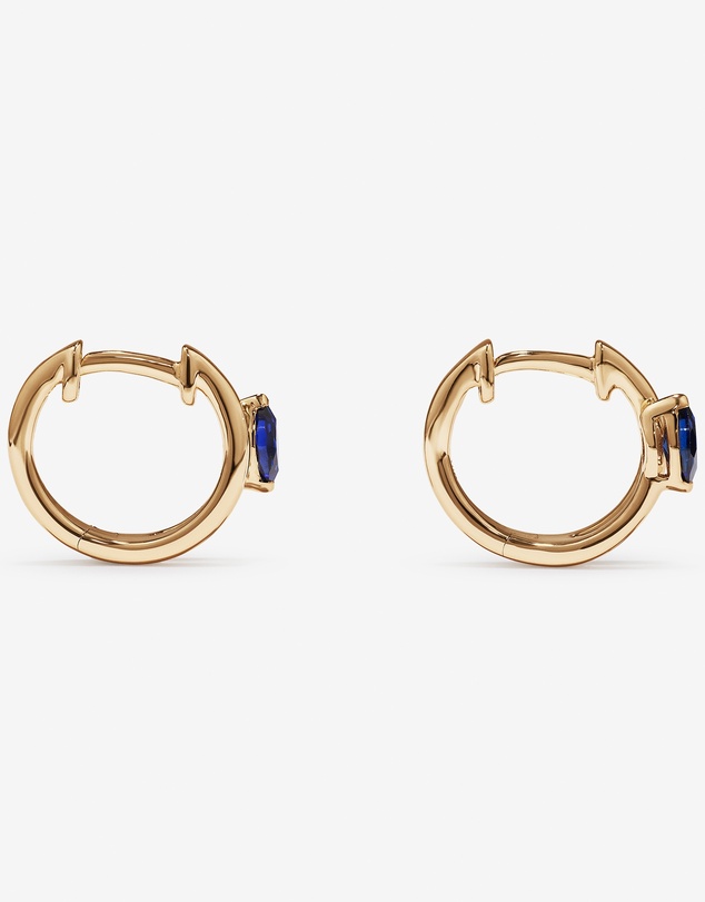 Michael Hill - Marquise-Cut Created Sapphire Wrap Earrings in 10kt Yellow Gold