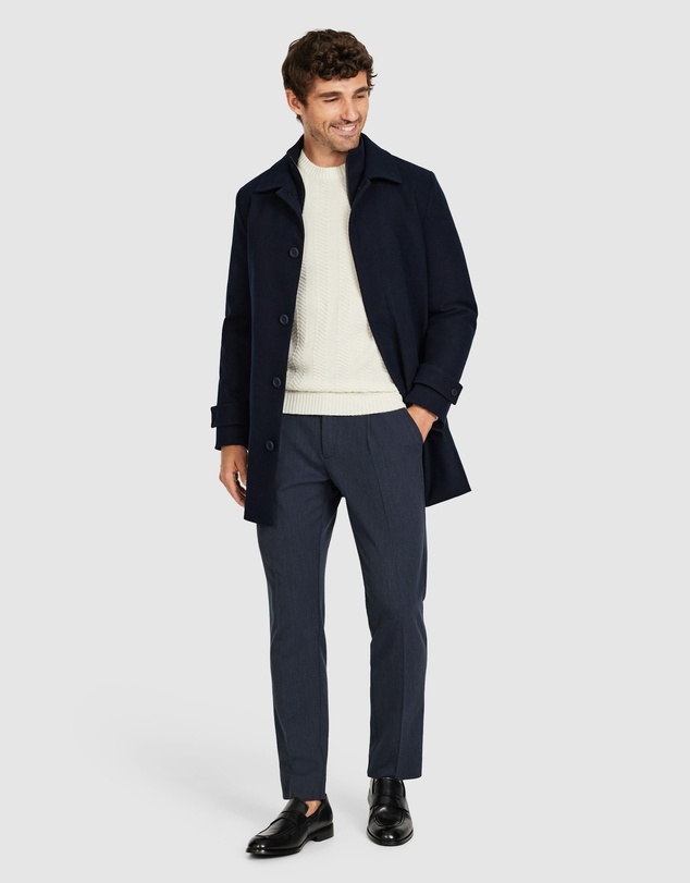 Tarocash - Louis Wool Textured Crew Knit