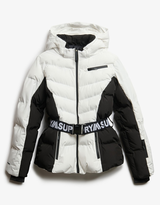 Superdry - Luxe Belted Ski Padded Slim Fit Jacket