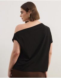 Atmos&Here Curvy - Willow Off Shoulder Top