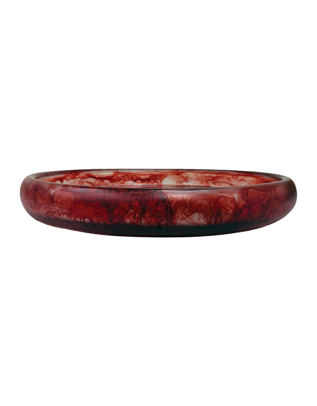 Urban Attitude - Urban Attitude MIA Extra Large Bowl Height 6cm, Width 37cm, Length 49cm - Berry Red
