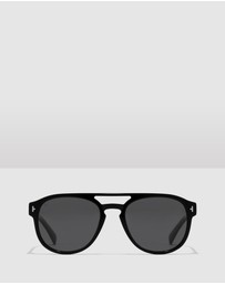 Hawkers Co - HAWKERS - Polarized Black Dark DIVER Sunglasses for Men and Women UV400
